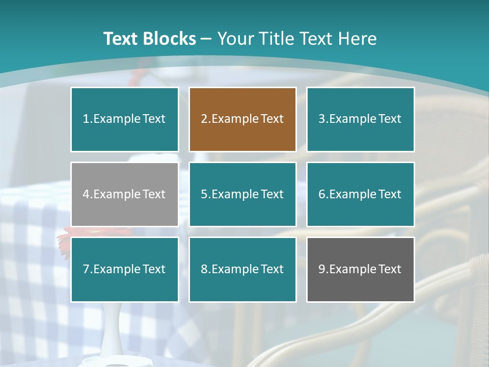 Lonely Checker Grey PowerPoint Template