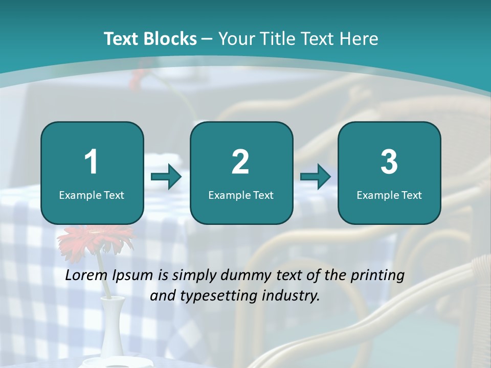 Lonely Checker Grey PowerPoint Template