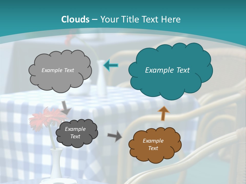 Lonely Checker Grey PowerPoint Template