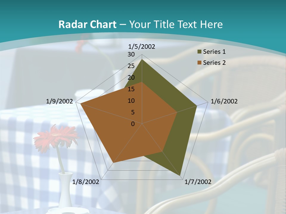 Lonely Checker Grey PowerPoint Template