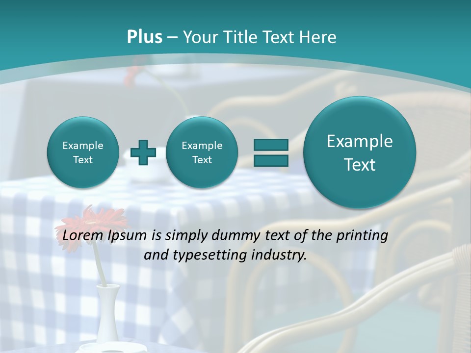 Lonely Checker Grey PowerPoint Template