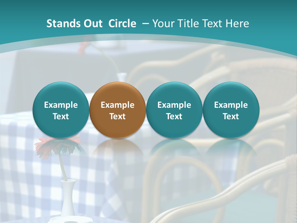 Lonely Checker Grey PowerPoint Template