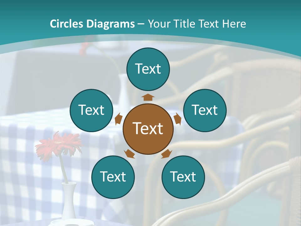 Lonely Checker Grey PowerPoint Template