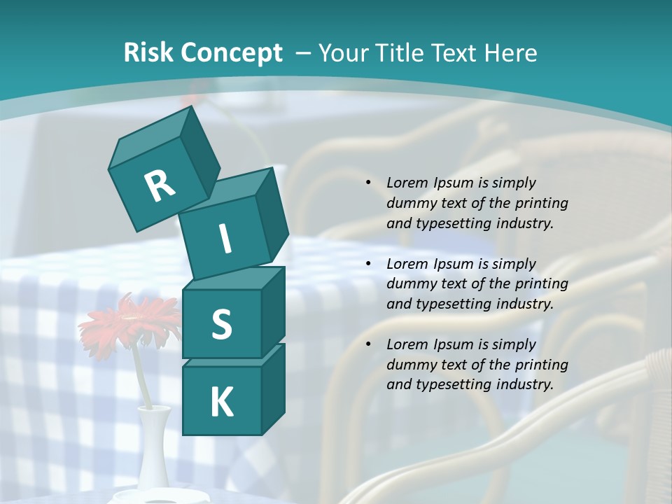 Lonely Checker Grey PowerPoint Template