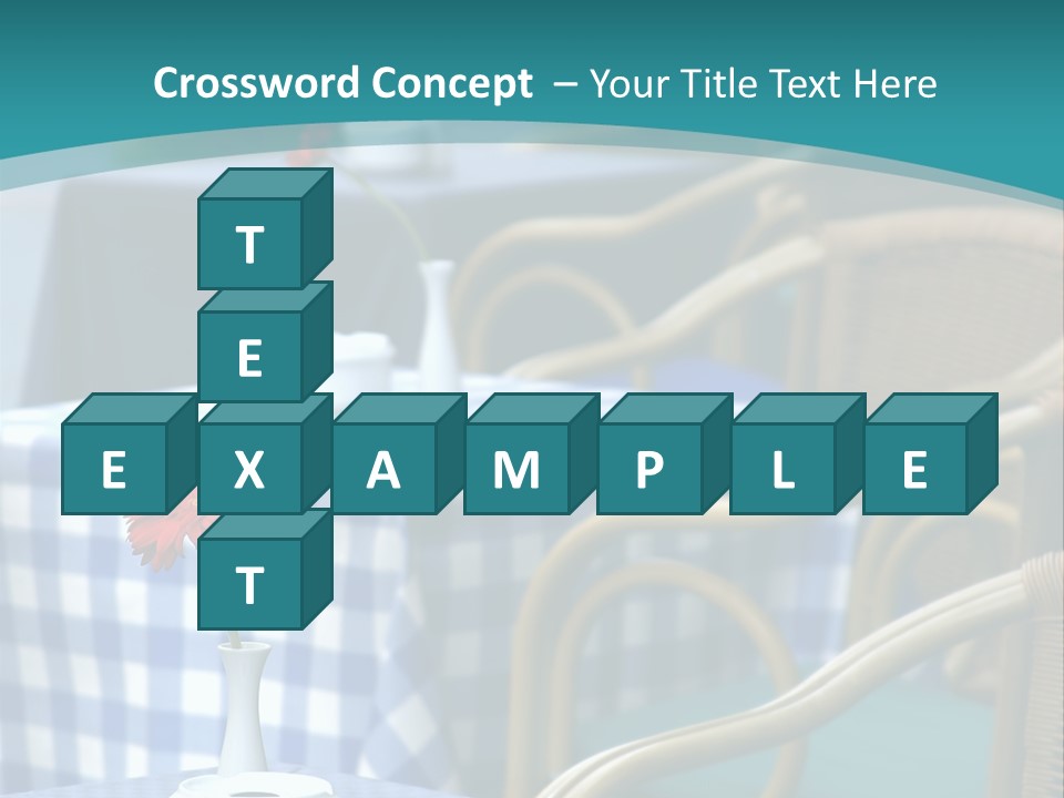Lonely Checker Grey PowerPoint Template