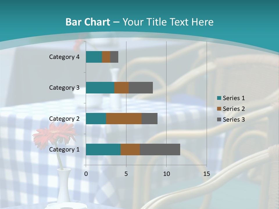 Lonely Checker Grey PowerPoint Template