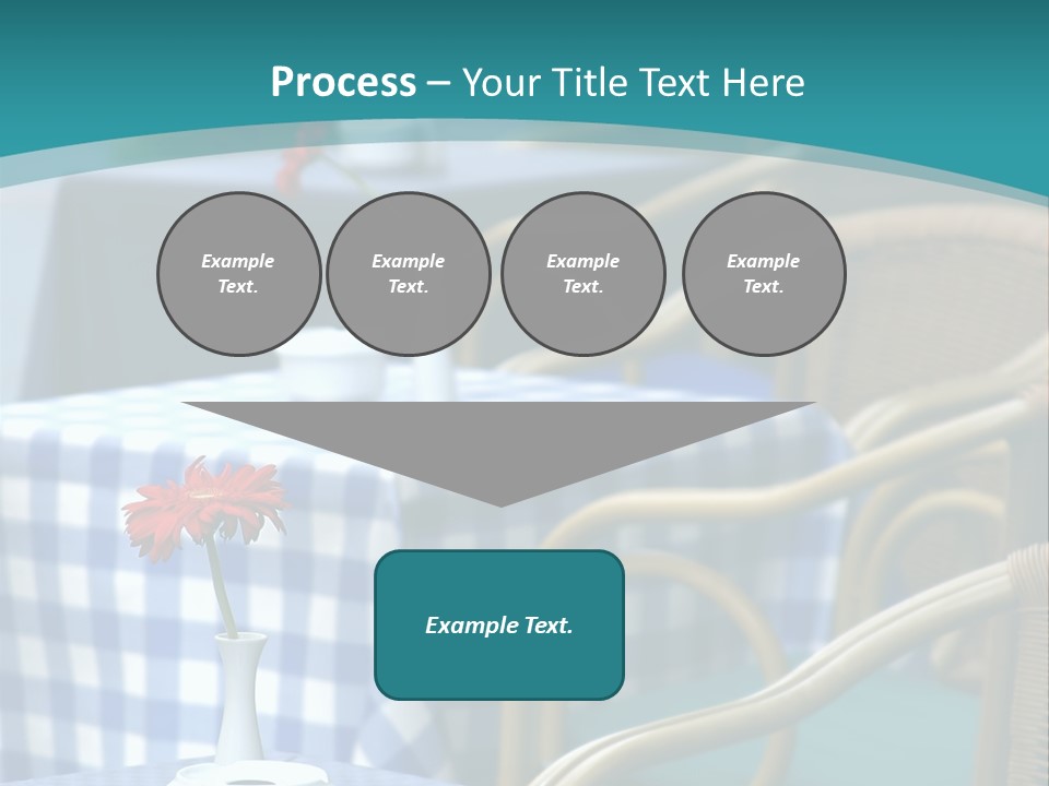 Lonely Checker Grey PowerPoint Template