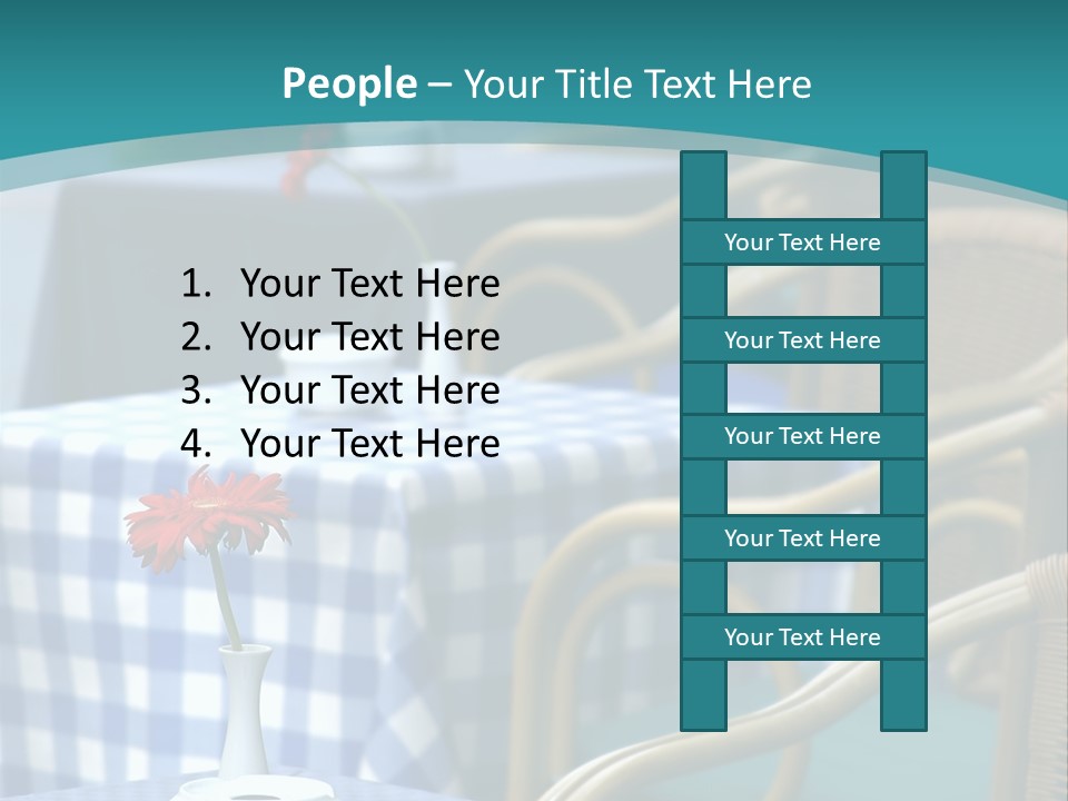 Lonely Checker Grey PowerPoint Template