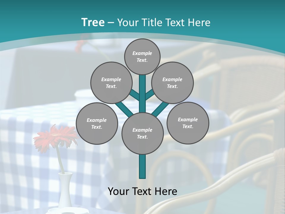 Lonely Checker Grey PowerPoint Template