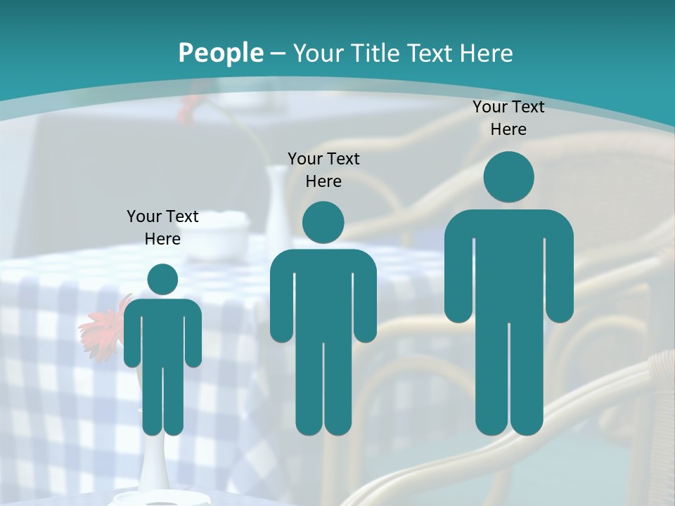Lonely Checker Grey PowerPoint Template