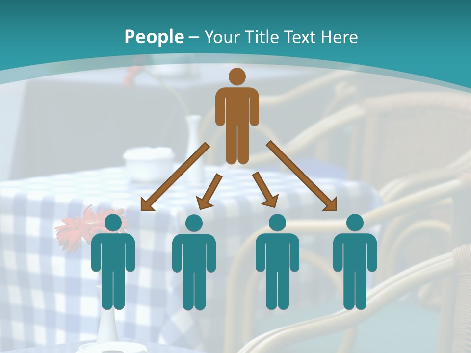 Lonely Checker Grey PowerPoint Template