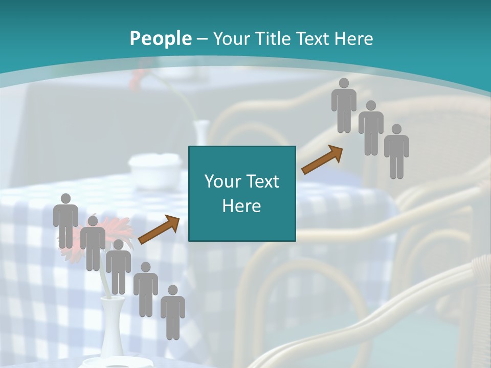 Lonely Checker Grey PowerPoint Template