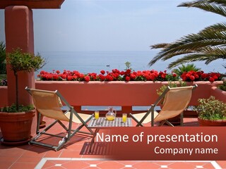 Palm Chairs Stunning PowerPoint Template