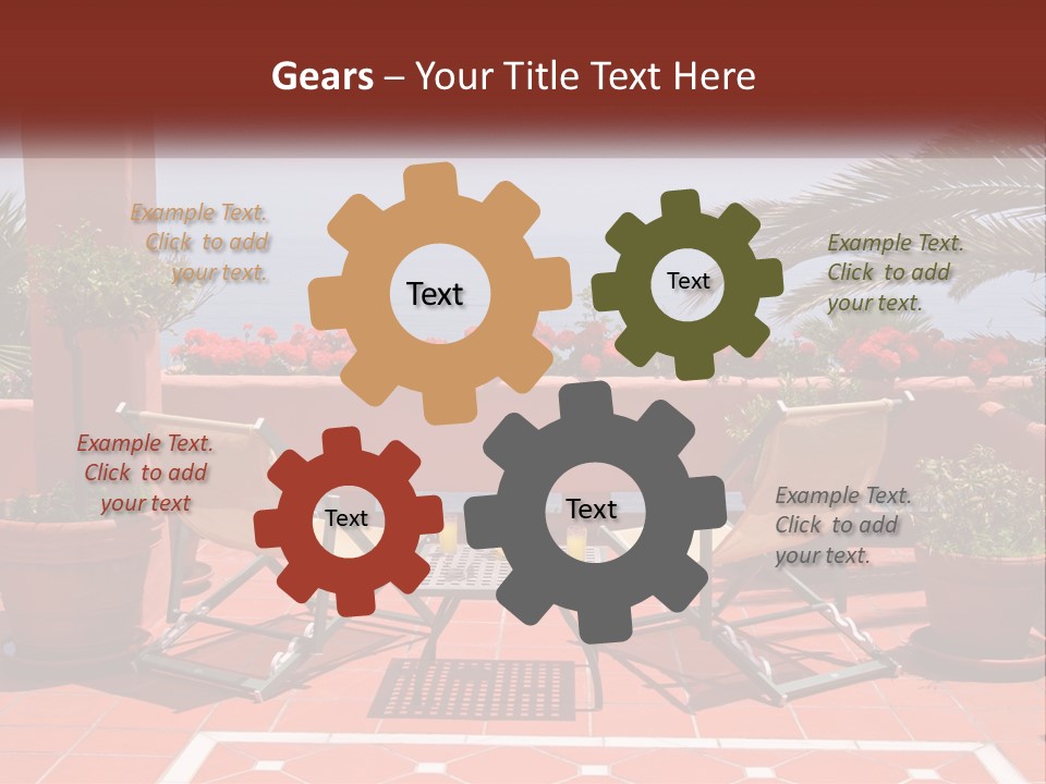 Palm Chairs Stunning PowerPoint Template