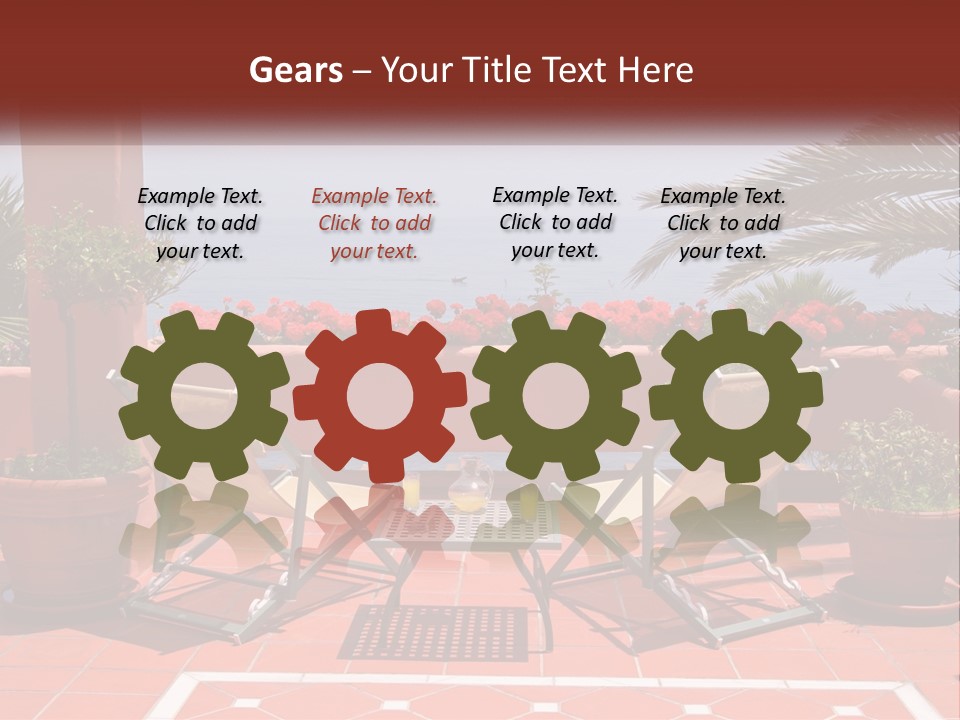 Palm Chairs Stunning PowerPoint Template