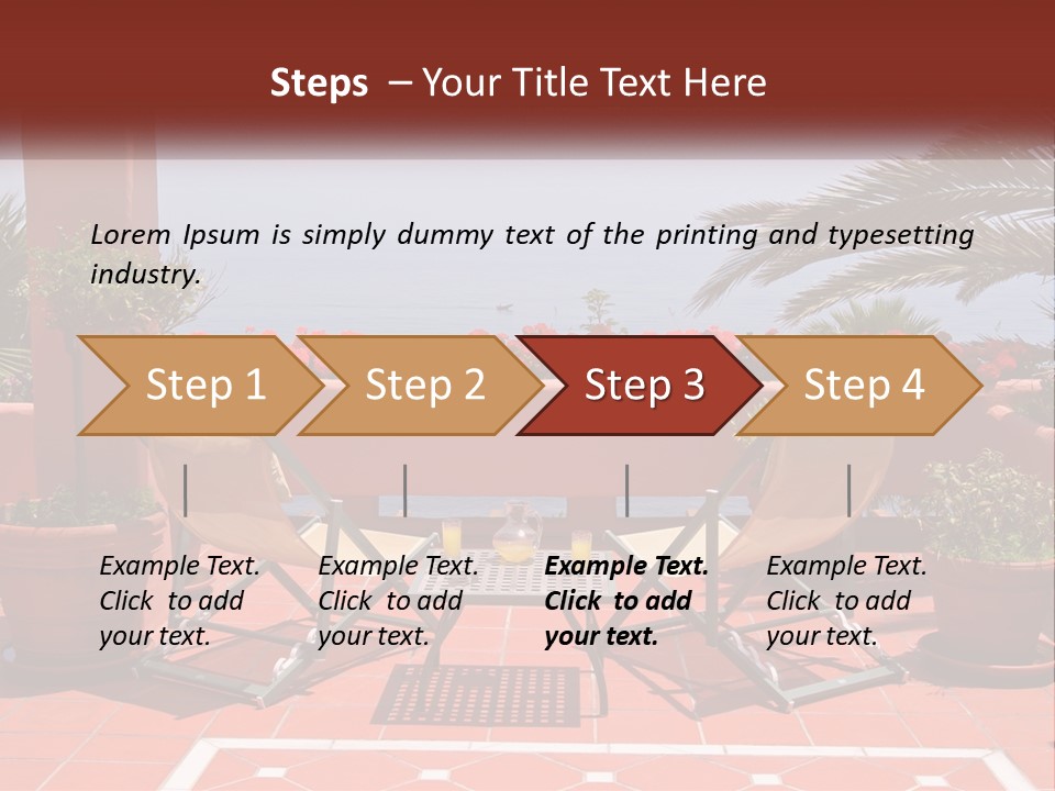 Palm Chairs Stunning PowerPoint Template