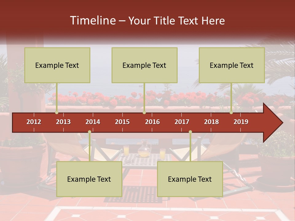 Palm Chairs Stunning PowerPoint Template