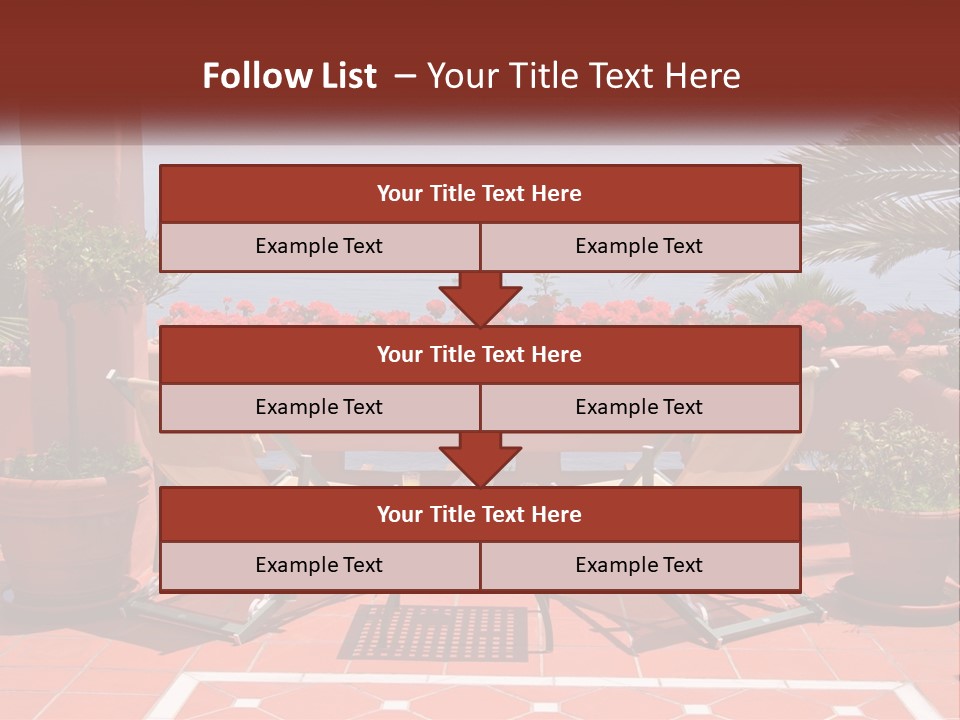 Palm Chairs Stunning PowerPoint Template