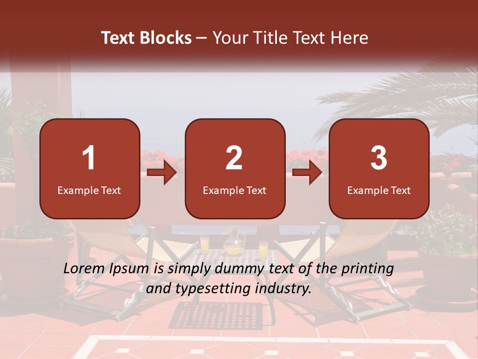 Palm Chairs Stunning PowerPoint Template