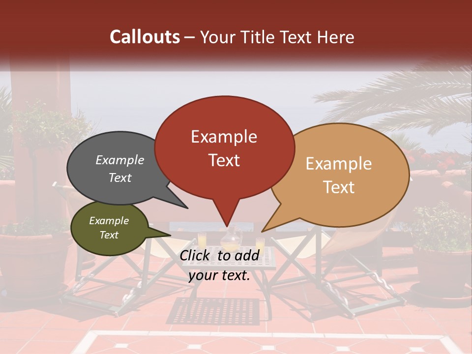 Palm Chairs Stunning PowerPoint Template