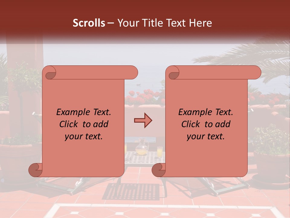 Palm Chairs Stunning PowerPoint Template