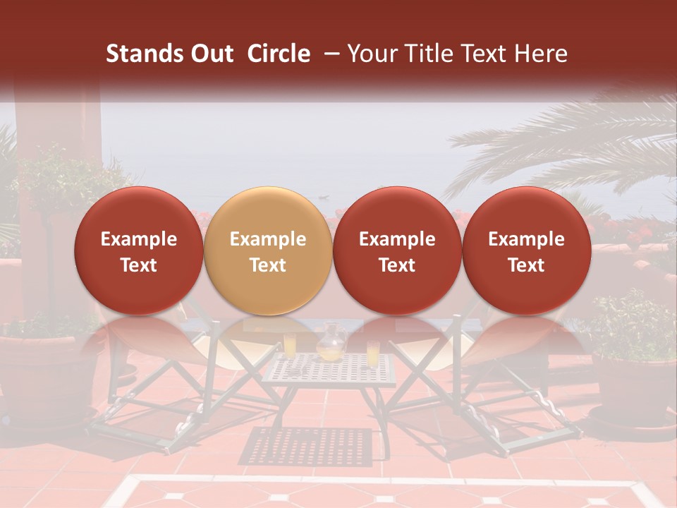 Palm Chairs Stunning PowerPoint Template
