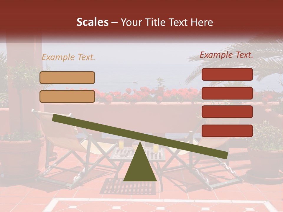 Palm Chairs Stunning PowerPoint Template