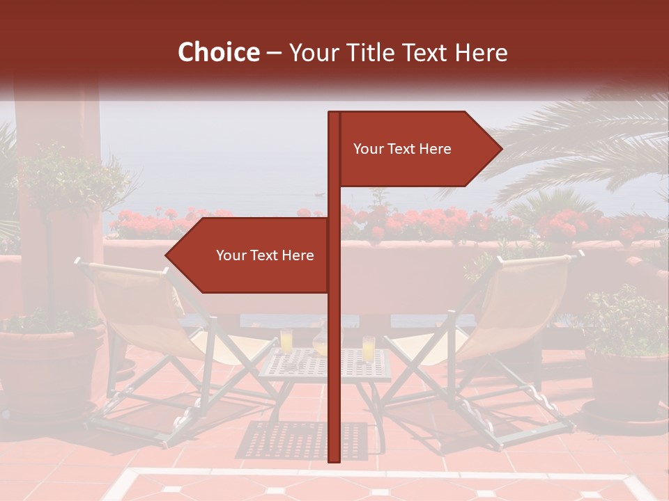 Palm Chairs Stunning PowerPoint Template