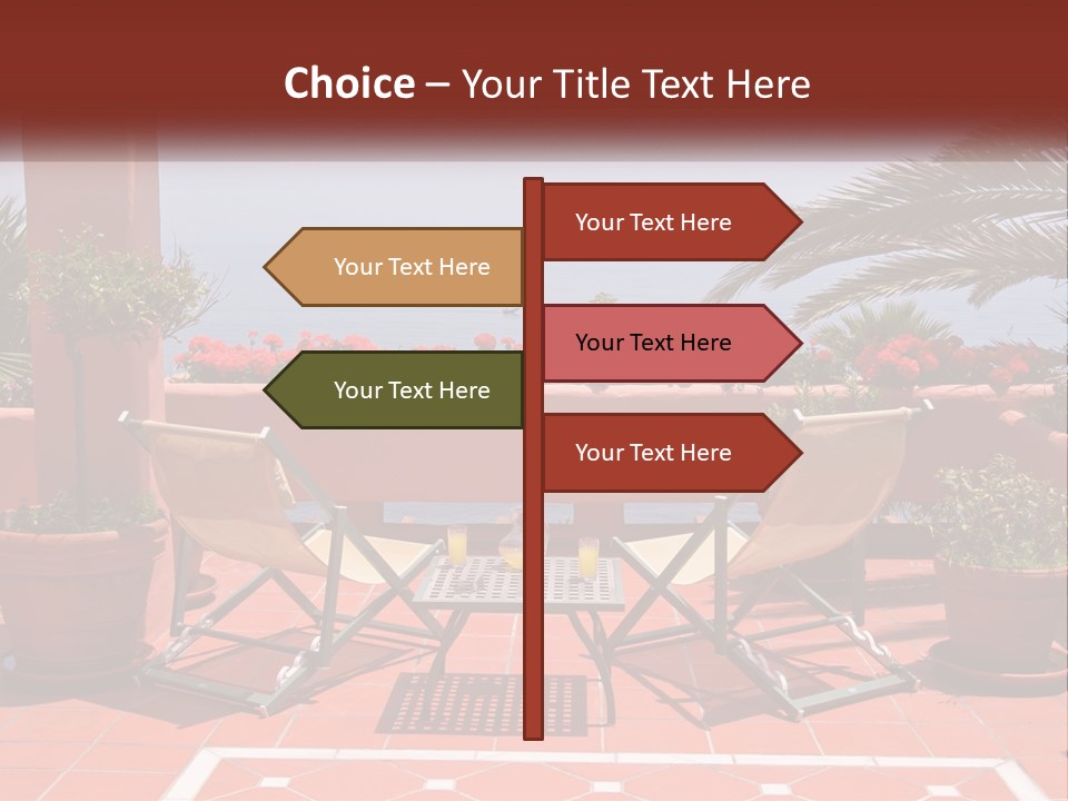 Palm Chairs Stunning PowerPoint Template