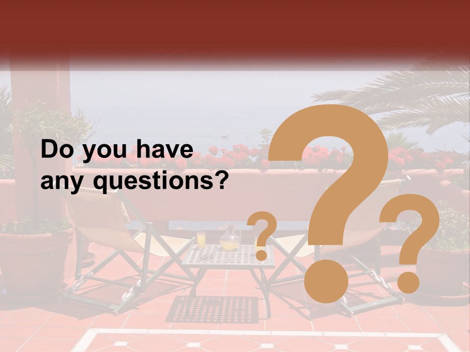 Palm Chairs Stunning PowerPoint Template