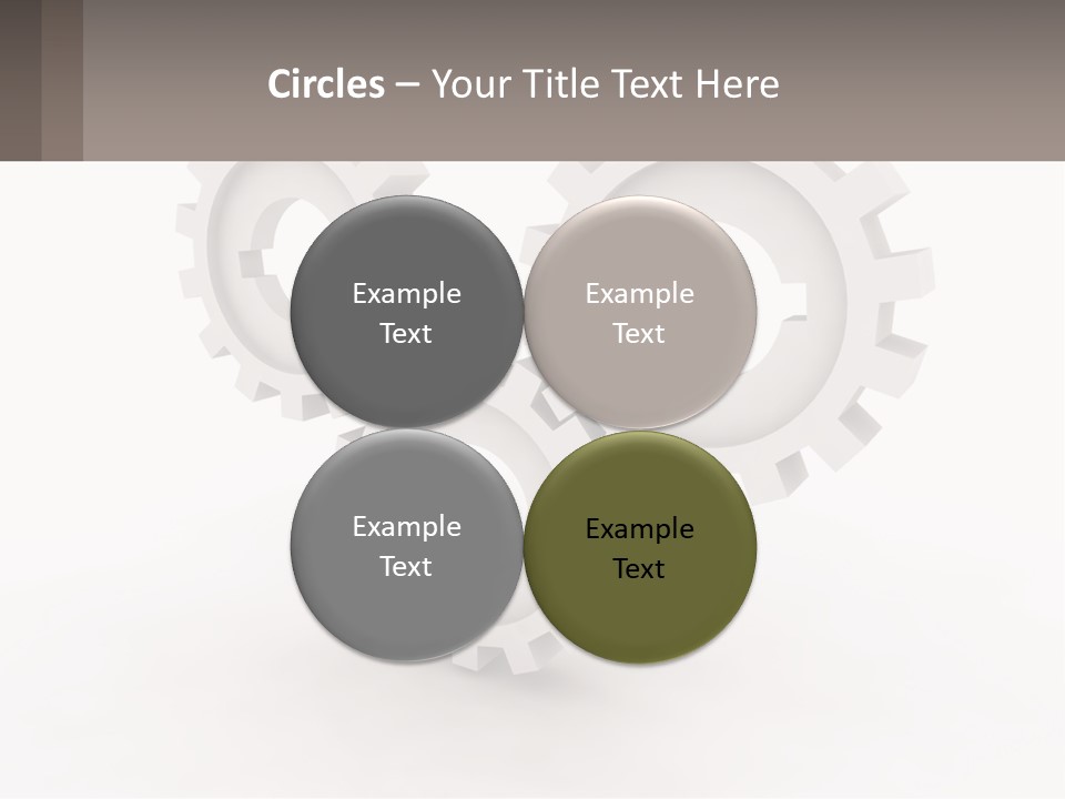 Wheel Cogwheel Factory PowerPoint Template