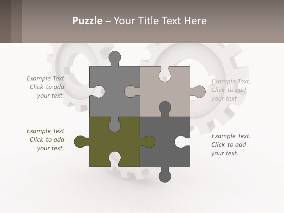 Wheel Cogwheel Factory PowerPoint Template