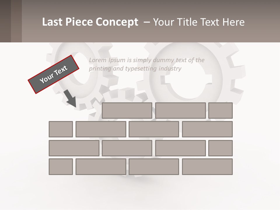 Wheel Cogwheel Factory PowerPoint Template