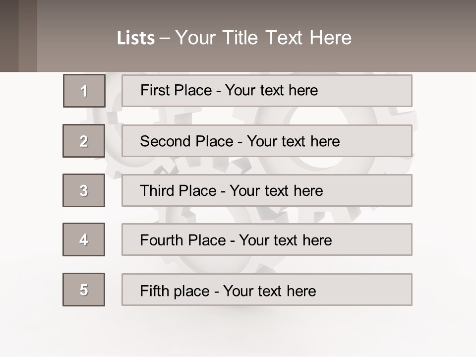 Wheel Cogwheel Factory PowerPoint Template