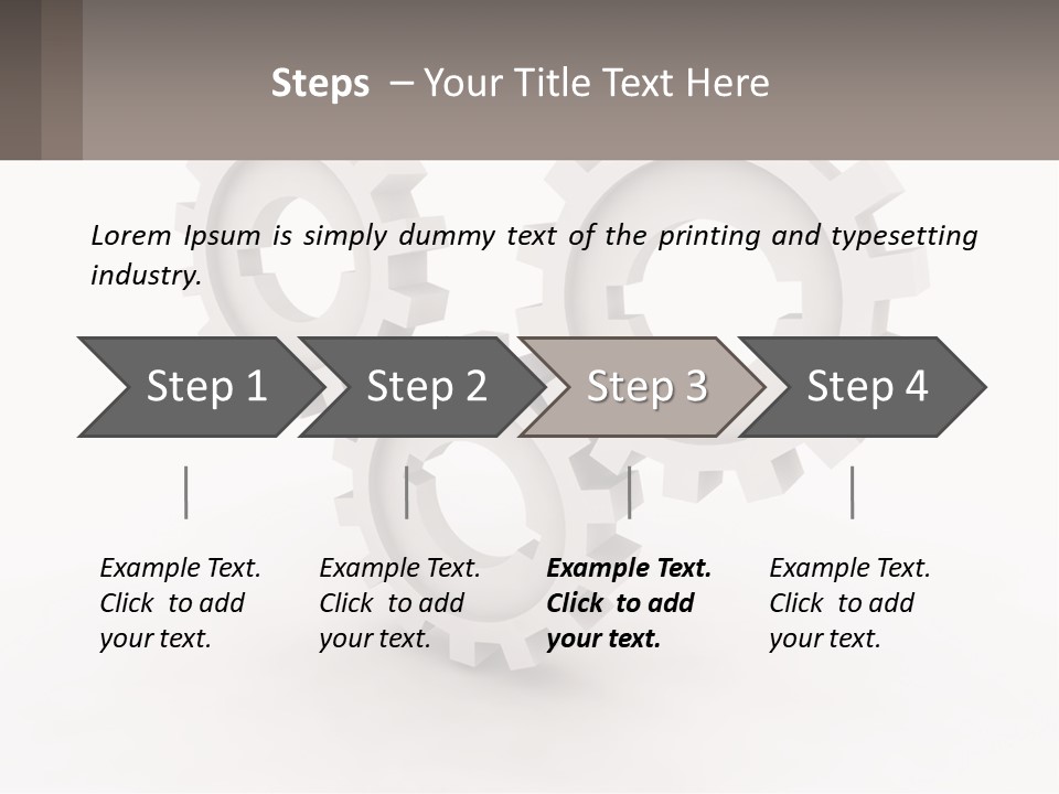 Wheel Cogwheel Factory PowerPoint Template