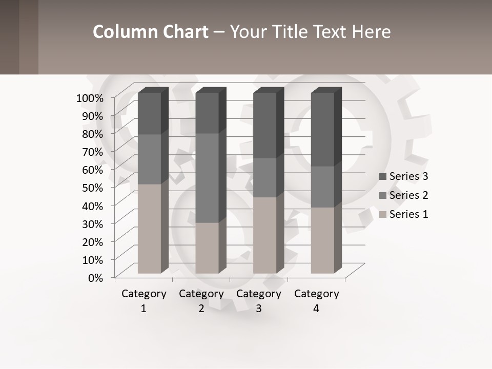 Wheel Cogwheel Factory PowerPoint Template