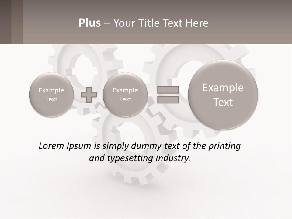 Wheel Cogwheel Factory PowerPoint Template