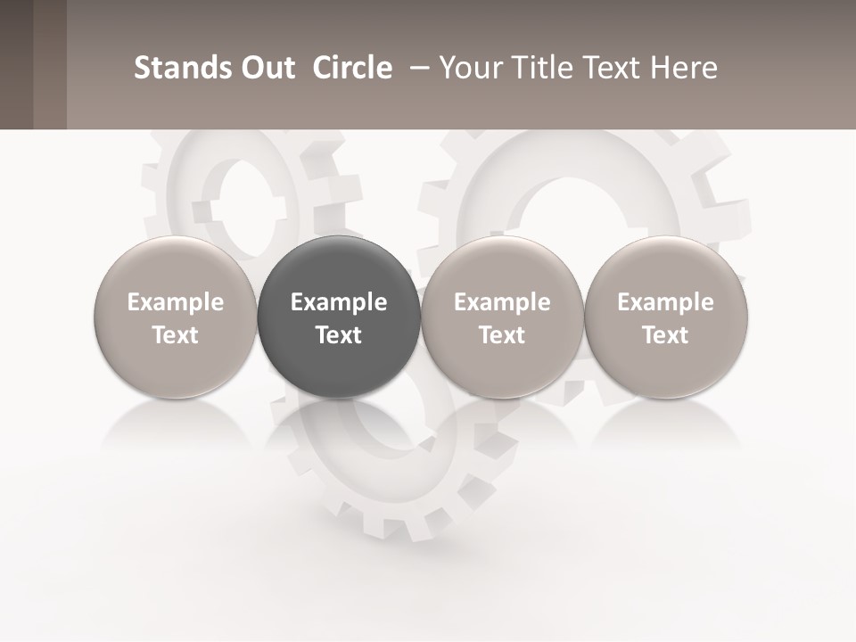 Wheel Cogwheel Factory PowerPoint Template