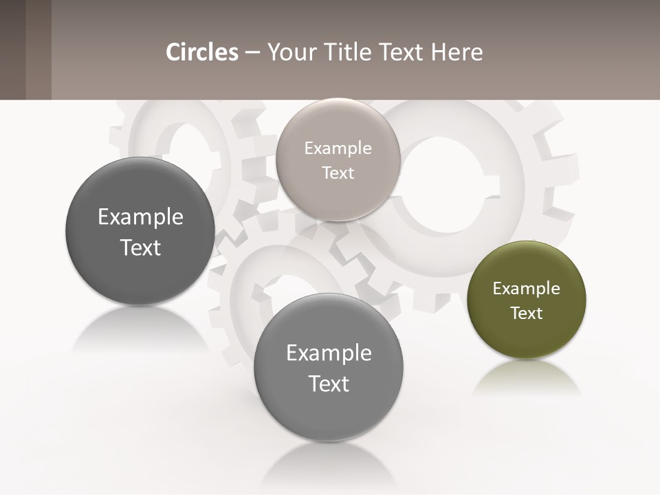 Wheel Cogwheel Factory PowerPoint Template