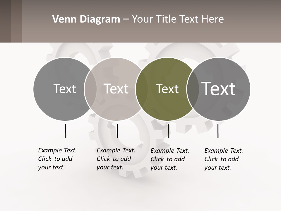 Wheel Cogwheel Factory PowerPoint Template