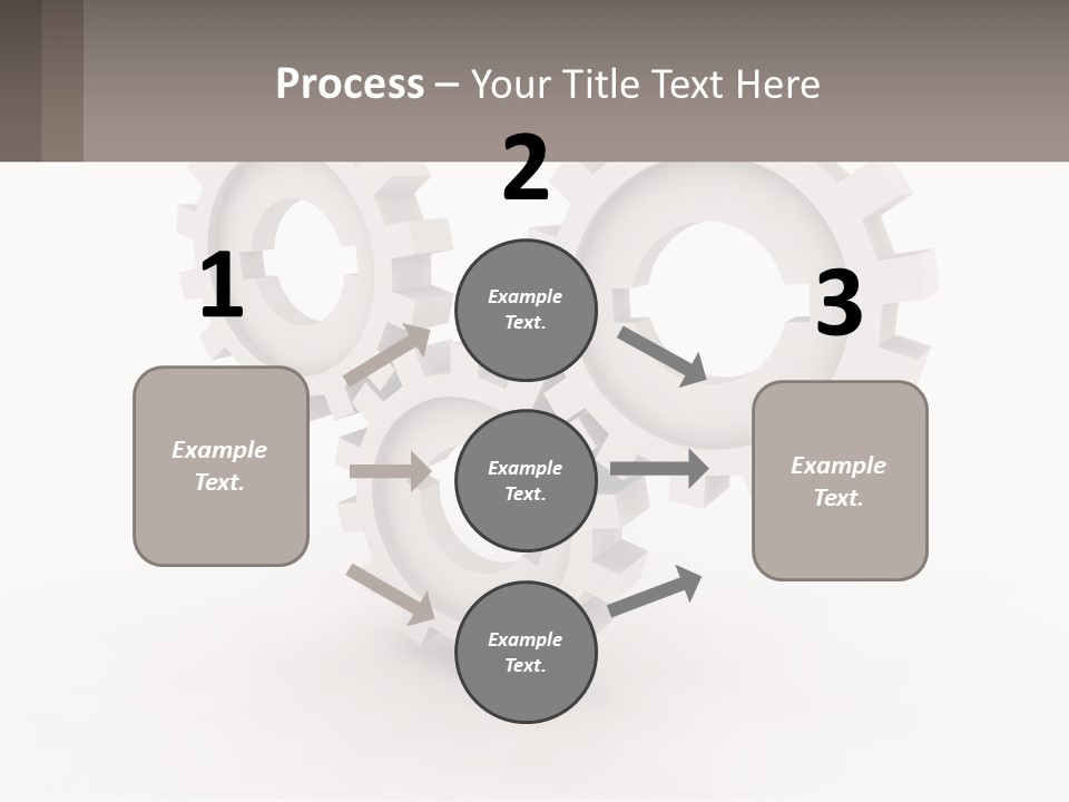 Wheel Cogwheel Factory PowerPoint Template