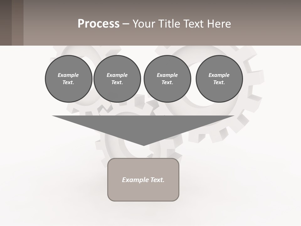 Wheel Cogwheel Factory PowerPoint Template