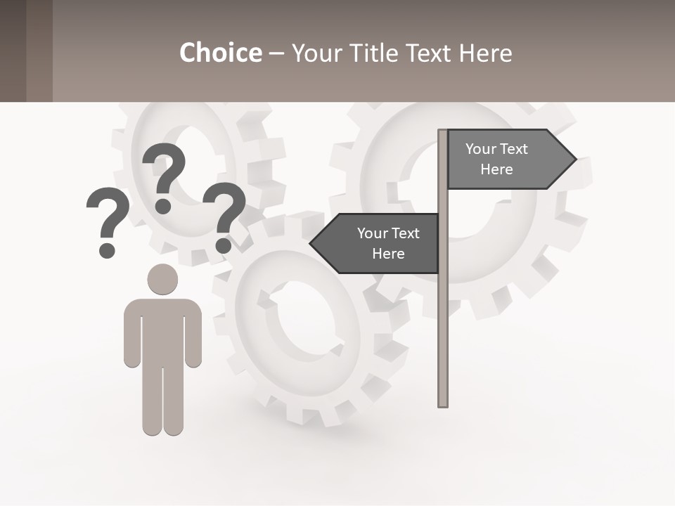 Wheel Cogwheel Factory PowerPoint Template