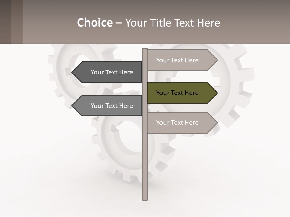 Wheel Cogwheel Factory PowerPoint Template