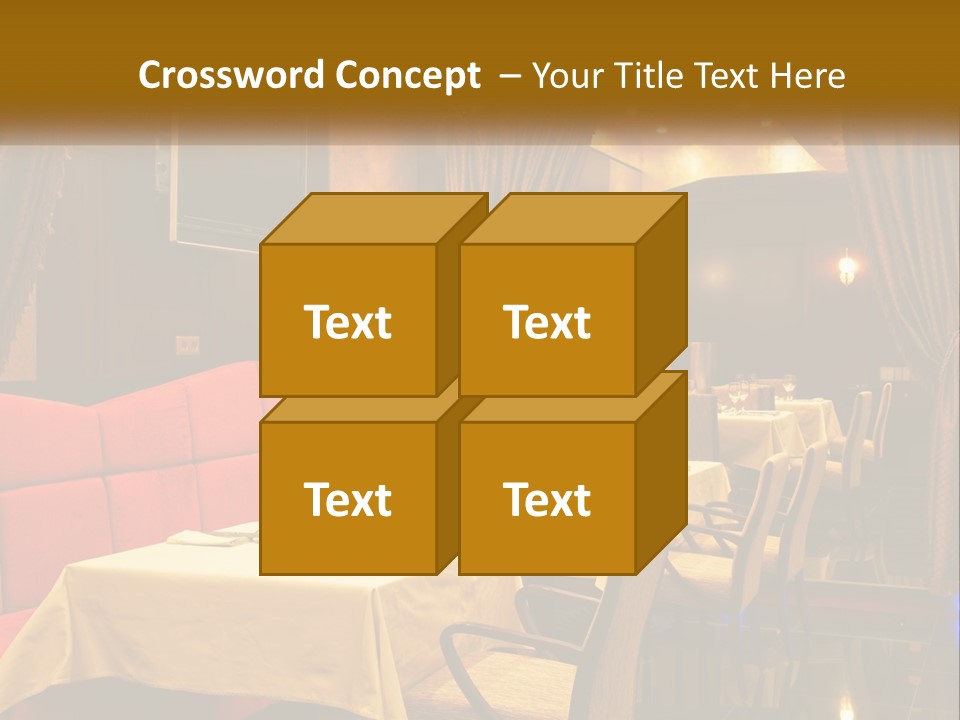 Meal Hall Curtain PowerPoint Template