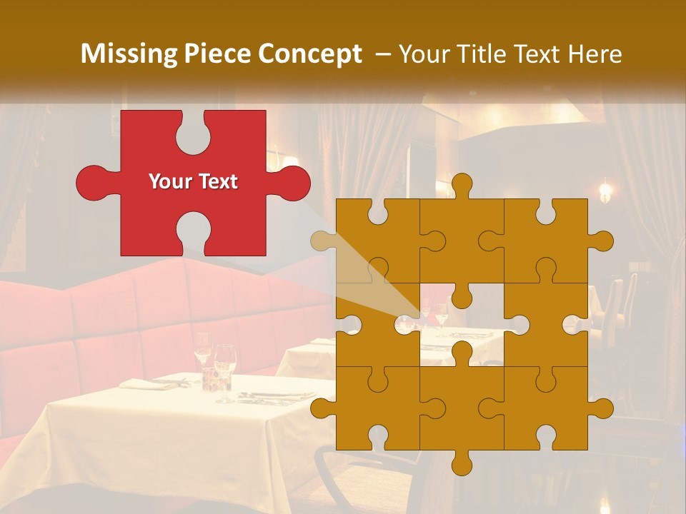 Meal Hall Curtain PowerPoint Template