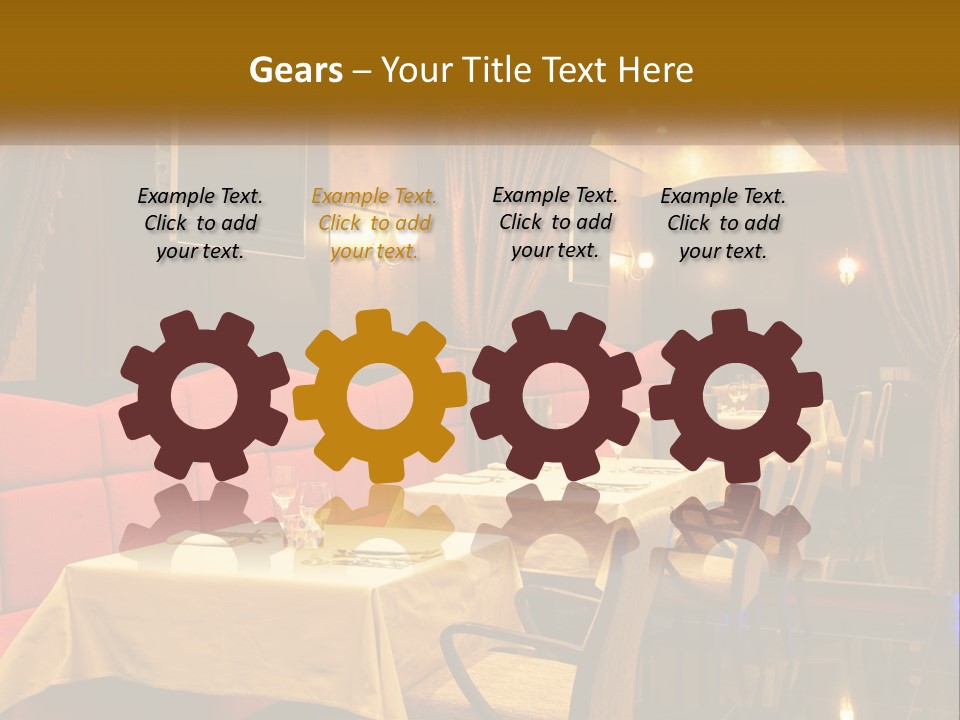 Meal Hall Curtain PowerPoint Template