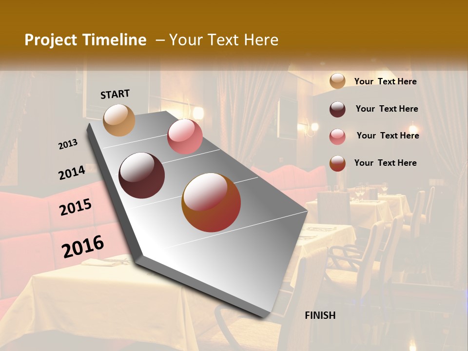 Meal Hall Curtain PowerPoint Template