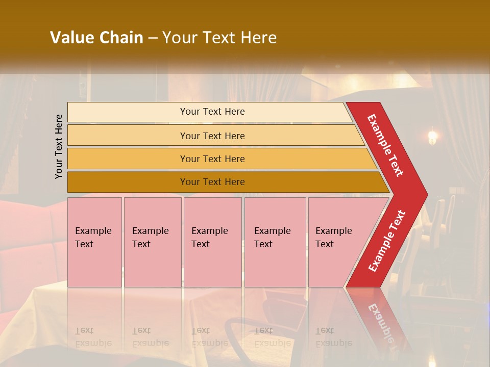 Meal Hall Curtain PowerPoint Template