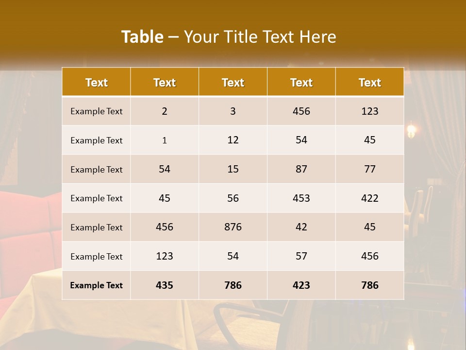 Meal Hall Curtain PowerPoint Template